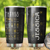 Camellia Personalized Thanks Science Innovations Scientists Stainless Steel Tumbler - Double-Walled Insulation Travel Thermal Cup With Lid Gift For Student Science Nerd