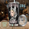 Camellia Personalized Viking Warrior Princesses Be A Valkyrie Stainless Steel Tumbler - Double-Walled Insulation Travel Thermal Cup With Lid Gift For Girl Women Viking Lover