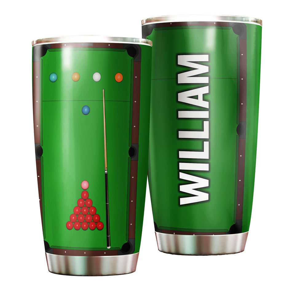 Personalized Billiards Balls Pool Player Graphics Stainless - General insulated stainless steel tumbler drinkware preview