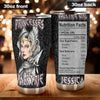 Camellia Personalized Viking Warrior Princesses Be A Valkyrie Stainless Steel Tumbler - Double-Walled Insulation Travel Thermal Cup With Lid Gift For Girl Women Viking Lover