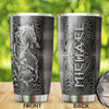 Camellia Personalized Son Of Loki Steel Dragon Metal Style Graphics Stainless Steel Tumbler - Double-Walled Insulation Travel Thermal Cup With Lid Gift For Dragon Viking Lover