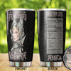 Camellia Personalized Viking Warrior Princesses Be A Valkyrie Stainless Steel Tumbler - Double-Walled Insulation Travel Thermal Cup With Lid Gift For Girl Women Viking Lover