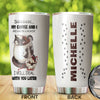 Personalized Black Cat My Coffee and I Stainless Steel Tumbler - Cat Lovers Tumbler view #7