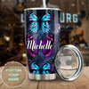 Camellia Personalized Butterfly To My Daughter Loving Letter Stainless Steel Tumbler - Double-Walled Insulation Travel Thermal Cup With Lid Mom Gift For Daughter
