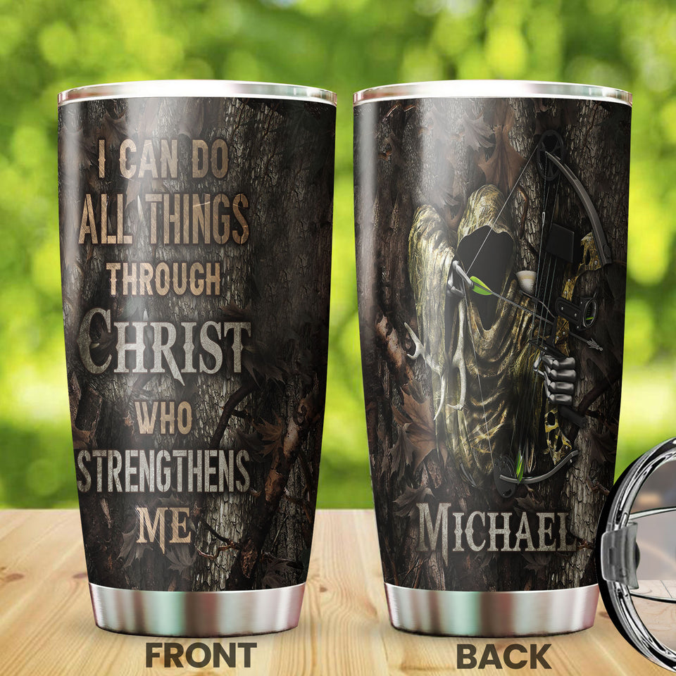 Personalized Archer I Can Do All Christ Strengthens Me Stainless - General Tumbler view #7