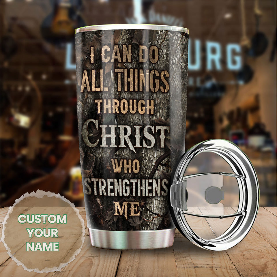 Personalized Archer I Can Do All Christ Strengthens Me Stainless - General Tumbler view #6