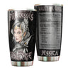 Camellia Personalized Viking Warrior Princesses Be A Valkyrie Stainless Steel Tumbler - Double-Walled Insulation Travel Thermal Cup With Lid Gift For Girl Women Viking Lover