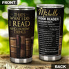 Personalized That's What I Do I Read Know Things Stainless Steel - General Tumbler view #5