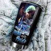 Camellia Personalized Metal Truck Ride With Pride Eagle Wolf Graphics Stainless Steel Tumbler - Double-Walled Insulation Travel Thermal Cup With Lid Gift For Trucker Men