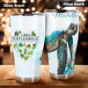 Camellia Personalized Sea Turtle I Am A Turtleaholic Graphics Stainless Steel Tumbler - Double-Walled Insulation Travel Thermal Cup With Lid Gift For Turtle Sea Lover