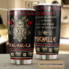 Personalized Viking Law Metal Berserker Warrior Stainless Steel - double-wall vacuum insulated coffee travel tumbler detail