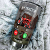 Camellia Personalized Red Tractor Is Calling I Must Go Farming Stainless Steel Tumbler - Double-Walled Insulation Travel Thermal Cup With Lid Gift For Farm Tractor Lover