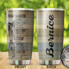 Camellia Personalized Lions To My Daughter Motivational Letter Stainless Steel Tumbler - Double-Walled Insulation Travel Thermal Cup With Lid Mom Gift For Daughter