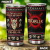 Camellia Personalized Viking Skulls And Bodies Valhalla Stainless Steel Tumbler - Double-Walled Insulation Travel Thermal Cup With Lid Gift For Dad