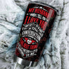 Camellia Personalized Skull Hippie My Husband I Love You Stainless Steel Tumbler - Double-Walled Insulation Travel Thermal Cup With Lid Gift For Valentines Day Couple Husband
