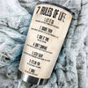 Personalized 7 Rules of Life Inspiring Quotes Stainless Steel - durable hot & cold beverage tumbler view #3