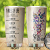 Personalized 7 Rules of Life Inspiring Quotes Stainless Steel - General Tumbler view #7