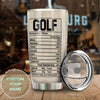 Personalized Golf Nutrition Facts Better Player Stainless Steel - General Tumbler view #6