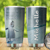 Camellia Personalized Penguin Size Cuddle To Make You Feel Better Stainless Steel Tumbler - Customized Double-Walled Insulation Thermal Cup With Lid Gift For Animal Lover