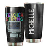 Personalized Teacher Strong No Matter Distance Pandemic - General insulated stainless steel tumbler drinkware preview