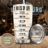 Personalized 7 Rules of Life Inspiring Quotes Stainless Steel - General Tumbler view #6