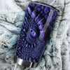 Camellia Personalized Metal Viking Warrior Dragon Graphic Stainless Steel Tumbler - Double-Walled Insulation Thermal Cup With Lid Gift For Viking Lover