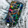 Camellia Personalized 3D Colorful Turtles Graphic Stainless Steel Tumbler - Double-Walled Insulation Travel Thermal Cup With Lid Gift For Scuba Diver Surfing
