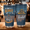 Personalized Once a Scout Always Pyromaniac Campfire Stainless - General Tumbler view #4