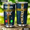 Camellia Personalized Sweden Calling I Must Go Viking Stainless Steel Tumbler - Double-Walled Insulation Travel Thermal Cup With Lid Gift For Viking Lover Traveller