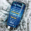 Camellia Personalized Wolves To My Husband Loving Letter Stainless Steel Tumbler - Double-Walled Insulation Thermal Cup With Lid Valentines Day Gift For Couple Husband Boyfriend
