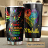 Personalized Rainbow Dragon LGBT Show Your True Color Stainless - double-wall vacuum insulated coffee travel tumbler detail