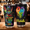 Personalized Rainbow Dragon LGBT Show Your True Color Stainless - General Tumbler view #4