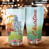 Camellia Personalized Colorful Tractor Farm Girl Farming Stainless Steel Tumbler - Double-Walled Insulation Travel Thermal Cup With Lid Gift For Farmer Tractor Lover