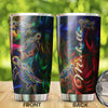 Camellia Personalized 3D Colorful Turtles Graphic Stainless Steel Tumbler - Double-Walled Insulation Travel Thermal Cup With Lid Gift For Scuba Diver Surfing