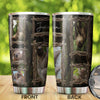 Camellia Personalized Jungle Wood Cute Sloths Graphic Stainless Steel Tumbler - Double-Walled Insulation Travel Thermal Cup With Lid Gift For Animal Lover Zoo Keeper