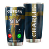 Camellia Personalized Sweden Calling I Must Go Viking Stainless Steel Tumbler - Double-Walled Insulation Travel Thermal Cup With Lid Gift For Viking Lover Traveller