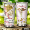 Camellia Personalized Nurse Believe Angels Among Us Stainless Steel Tumbler - Double-Walled Insulation Thermal Cup With Lid Gift For Nurse Healthcare Worker