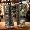Camellia Personalized Jungle Wood Cute Sloths Graphic Stainless Steel Tumbler - Double-Walled Insulation Travel Thermal Cup With Lid Gift For Animal Lover Zoo Keeper