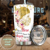 Camellia Personalized Nurse Believe Angels Among Us Stainless Steel Tumbler - Double-Walled Insulation Thermal Cup With Lid Gift For Nurse Healthcare Worker