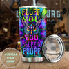 Camellia Personalized Hippie Peace Lover Owl Fluffin Graphics Stainless Steel Tumbler - Double-Walled Insulation Travel Thermal Cup With Lid Gift For Hipster
