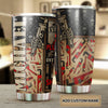 Camellia Personalized Everybody Is Plumber Until Skeleton Stainless Steel Tumbler - Double-Walled Insulation Thermal Cup With Lid