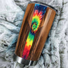 Personalized Hippie Fringe Tie Dye Stainless Steel Tumbler - durable hot & cold beverage tumbler view #3