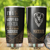 Camellia Personalized Deer Hunting Grumpy Old Hunter Level Of Sarcasm Stainless Steel Tumbler - Double-Walled Insulation Thermal Cup With Lid Gift For Hunting Lover Hunter