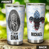 Camellia Personalized It's In My DNA Fingerprint Eagle American Boy Scouts Stainless Steel Tumbler - Double-Walled Insulation Travel Thermal Cup With Lid Gift For Boy Scouts
