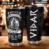 Camellia Personalized Born With Viking Blood Stainless Steel Tumbler - Double-Walled Insulation Travel Thermal Cup With Lid