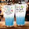 Personalized Teacher Big Heart to Teach Little Minds Stainless - General Tumbler view #4