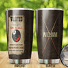 Personalized Billiards Wanted Evil 8 Ball Vintage Stainless - General Tumbler view #7