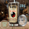 Personalized Billiards Wanted Evil 8 Ball Vintage Stainless - General Tumbler view #6