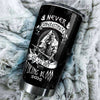Camellia Personalized Born With Viking Blood Stainless Steel Tumbler - Double-Walled Insulation Travel Thermal Cup With Lid