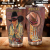Camellia Personalized Cowboy God Says You Are Beautiful Smart Stainless Steel Tumbler - Double-Walled Insulation Thermal Cup With Lid Gift For Teenager Hipster